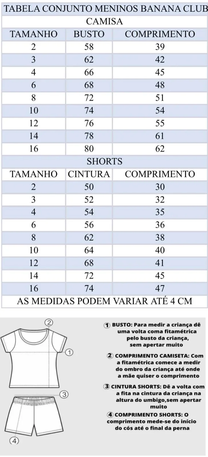 Conjunto Meninos Lucas Banana Club Shorts Camisa Laranja - Imagem 5