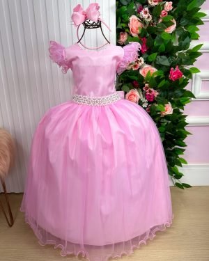 Vestido Marie Longo Amanda Rosa Bebe