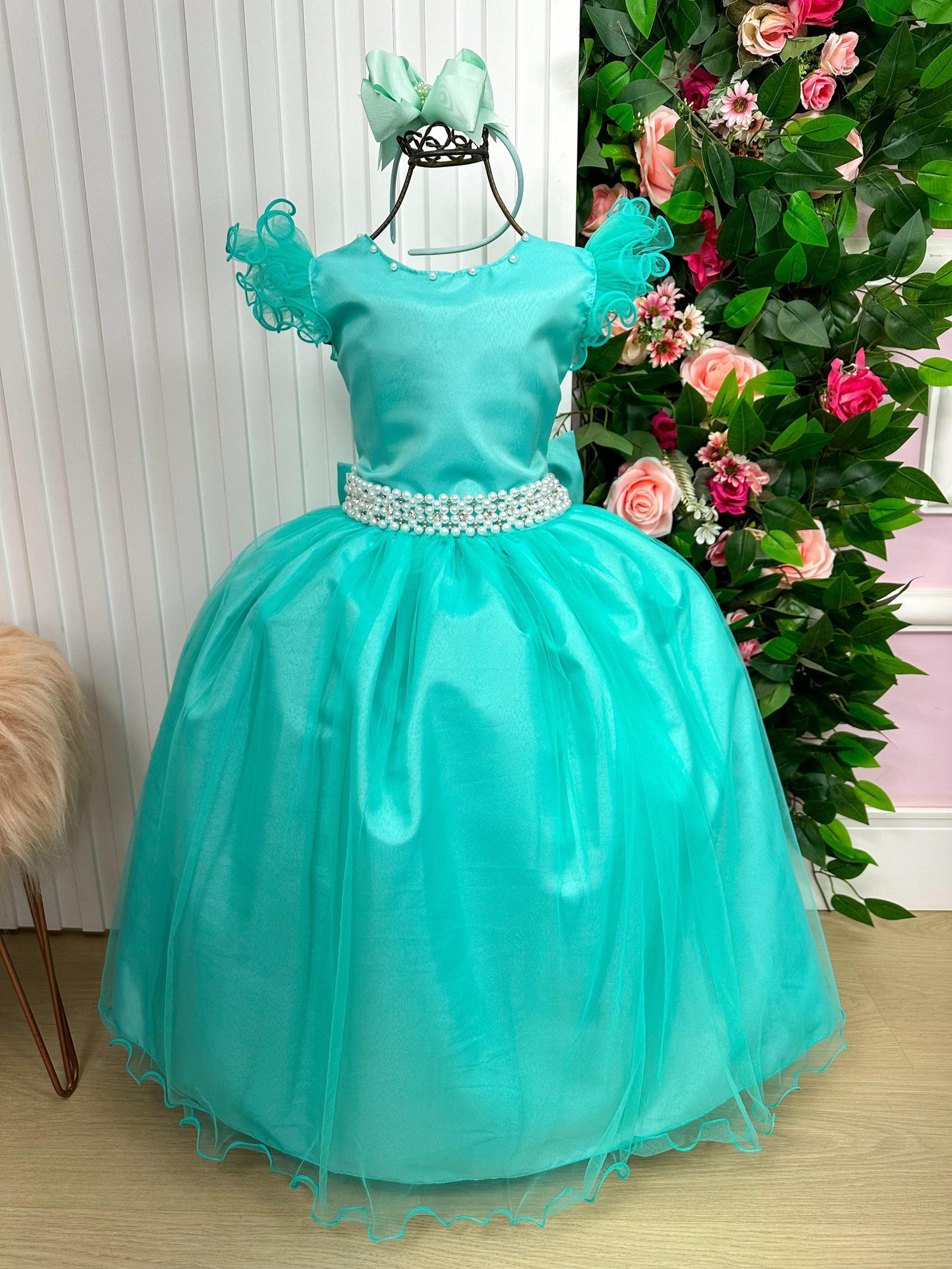 Vestido Marie Longo Amanda Verde Tiffany - Imagem 5