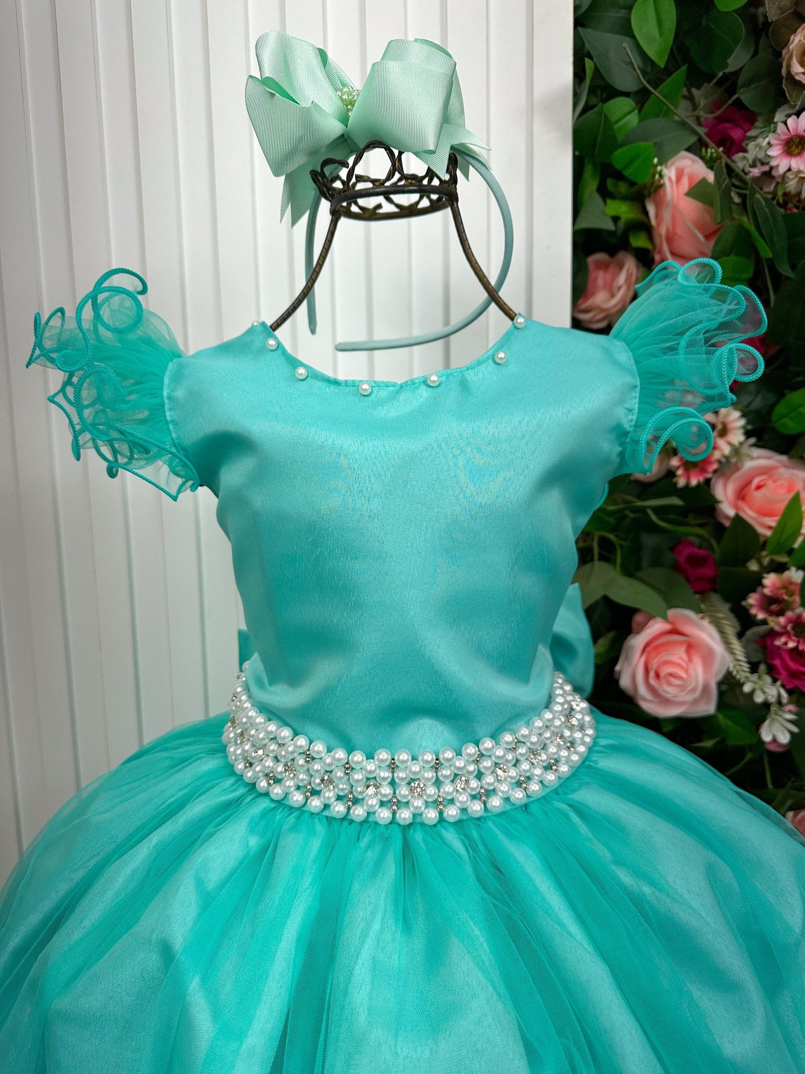 Vestido Marie Longo Amanda Verde Tiffany - Imagem 6