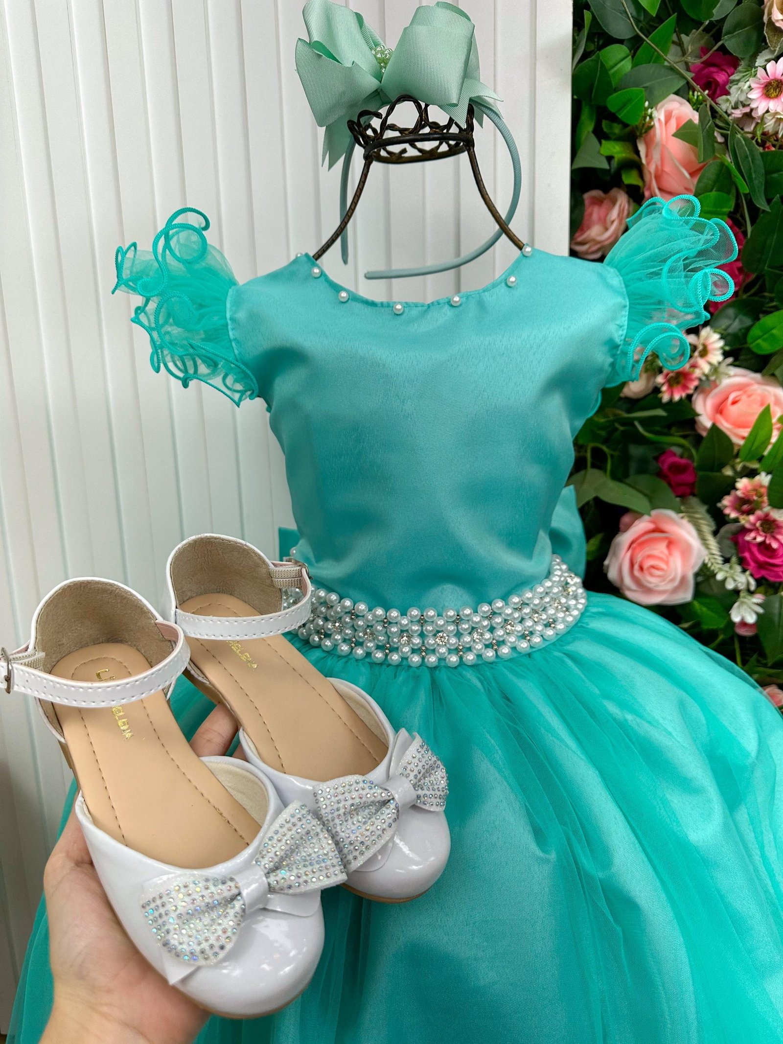 Vestido Marie Longo Amanda Verde Tiffany - Imagem 7