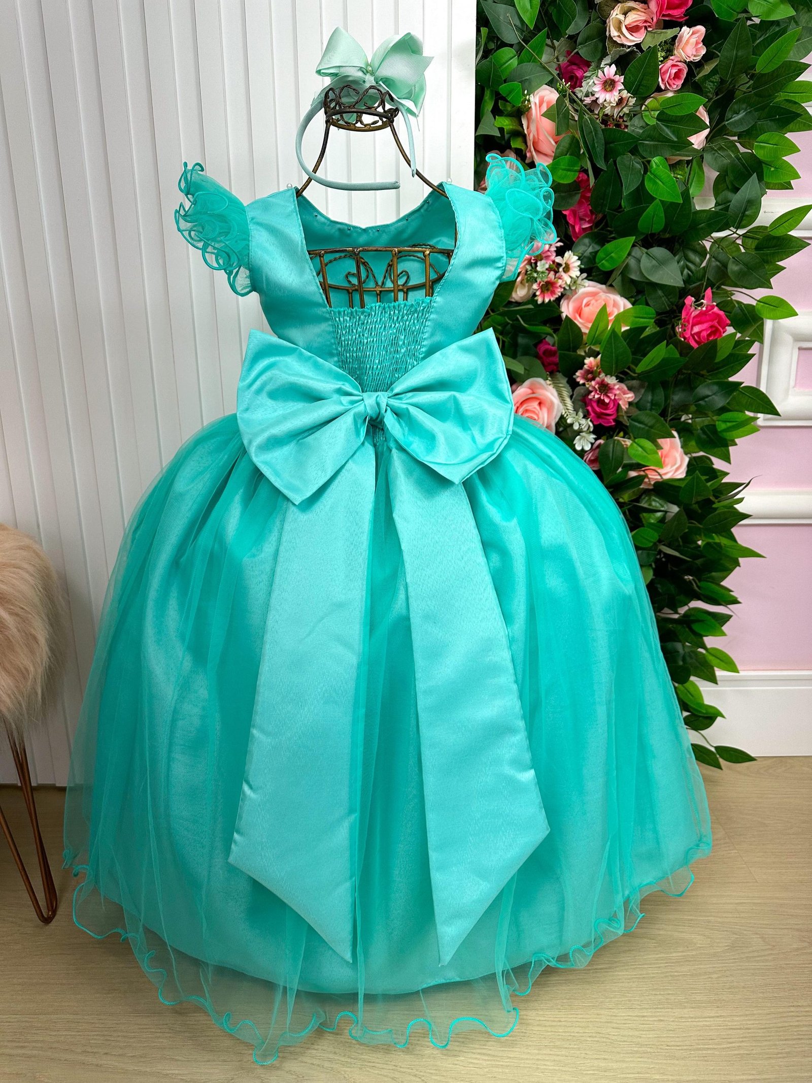 Vestido Marie Longo Amanda Verde Tiffany - Imagem 8