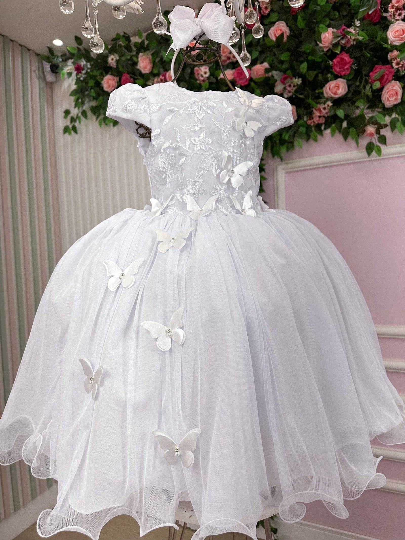 Vestido Juvenil - Midi Vila Lele Sabrina Branco - Imagem 3