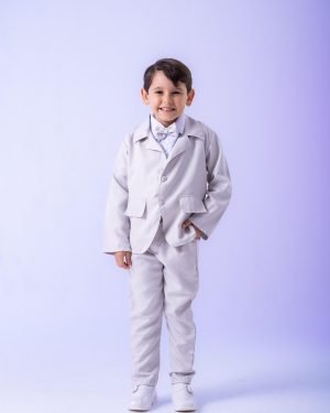 Conjunto Miss Cherry Social Gabriel Terno - Blaizer Cinza Claro