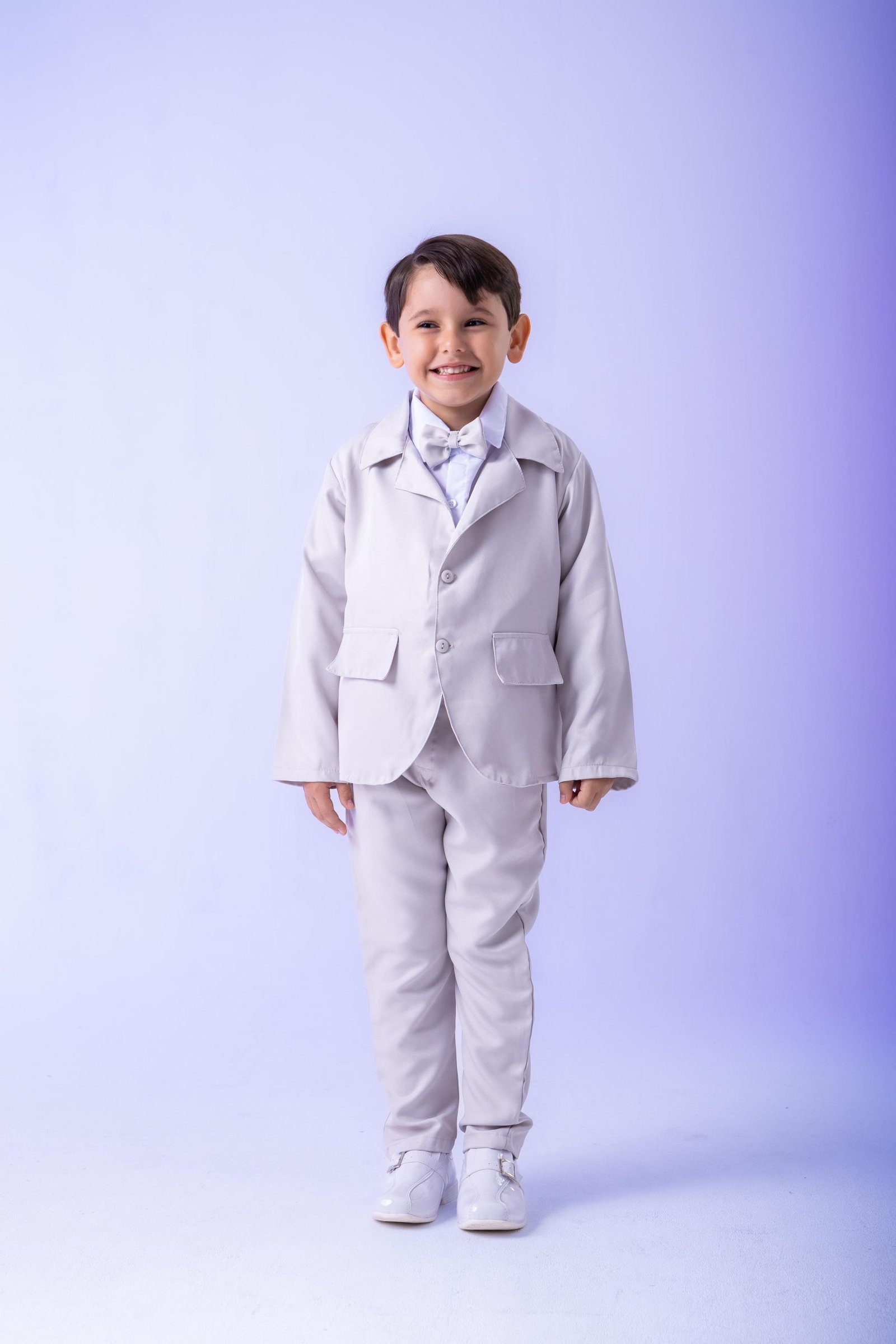 Conjunto Miss Cherry Social Gabriel Terno - Blaizer Cinza Claro - Imagem 2