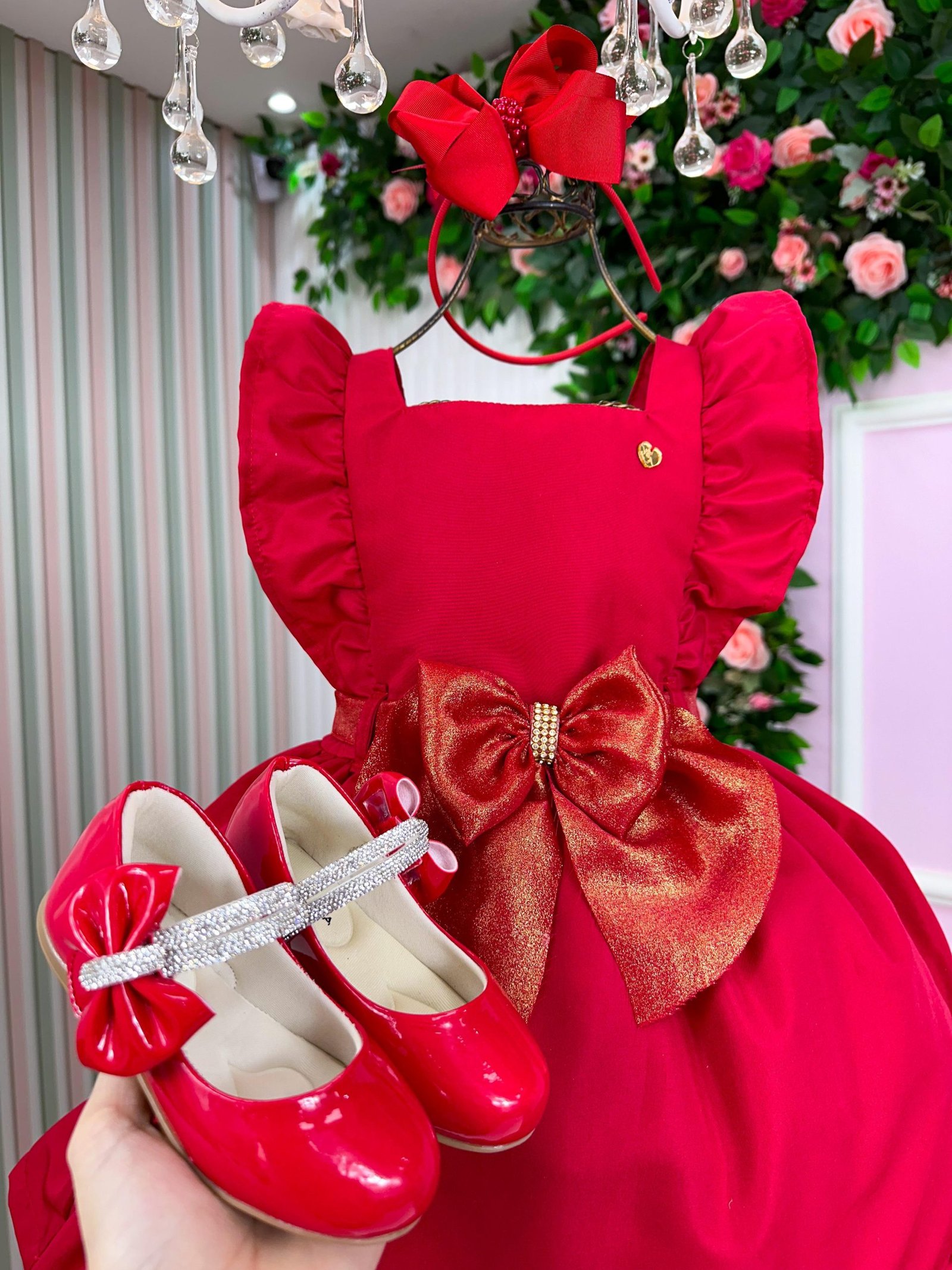 Vestido Blogueirinha Natali Vermelho - Natal - Imagem 6