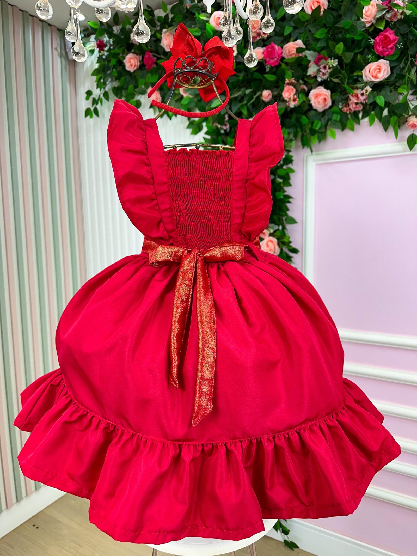 Vestido Blogueirinha Natali Vermelho - Natal - Imagem 7
