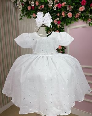 Vestido Miss Cherry Cristal Lese - Laise Branco