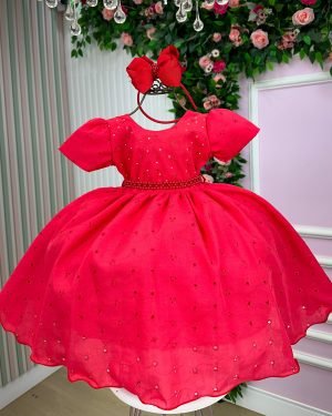Vestido Miss Cherry Cristal Lese - Laise Vermelho