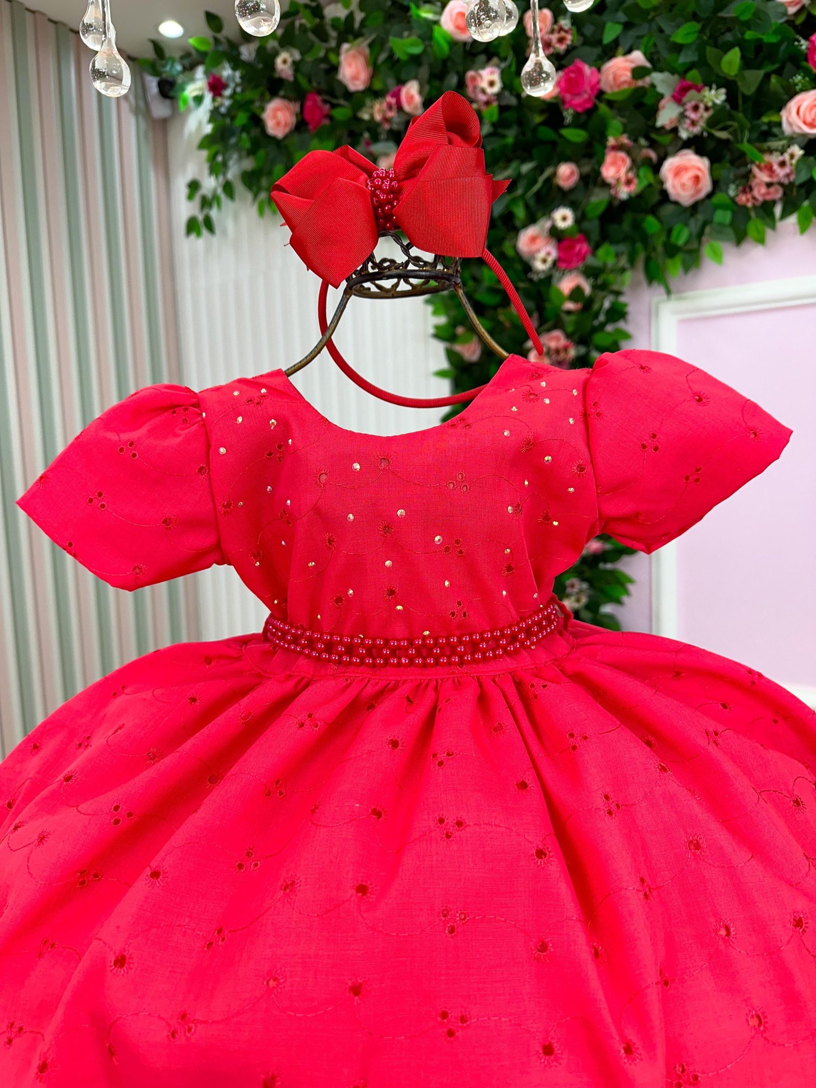 Vestido Miss Cherry Cristal Lese - Laise Vermelho - Imagem 2