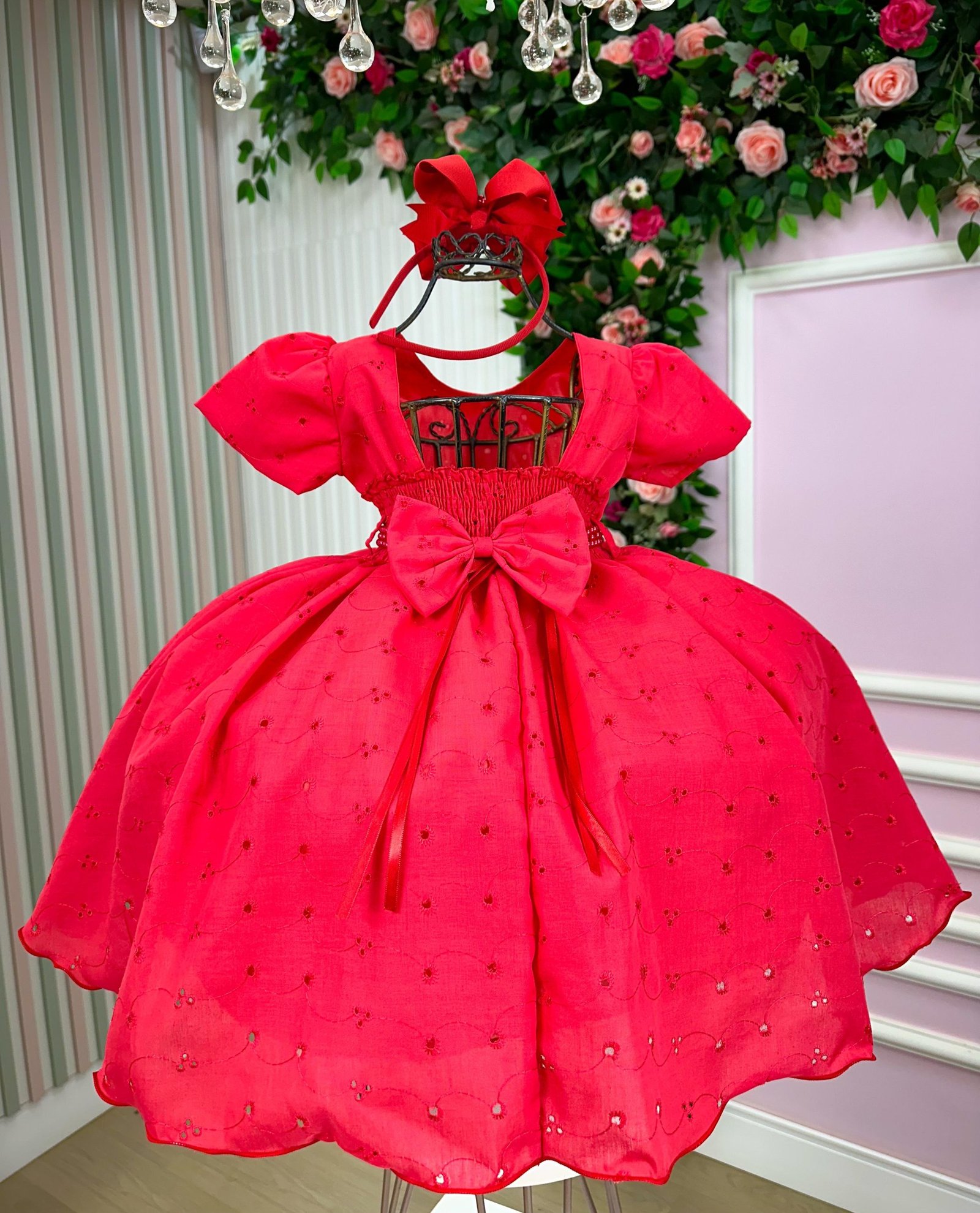 Vestido Miss Cherry Cristal Lese - Laise Vermelho - Imagem 4