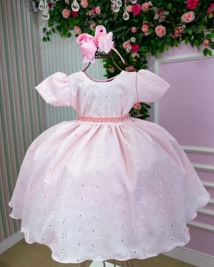 Vestido Miss Cherry Cristal Lese - Laise Rosa Bebe