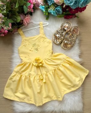 Vestido Blogueirinha Cecilia Amarelo