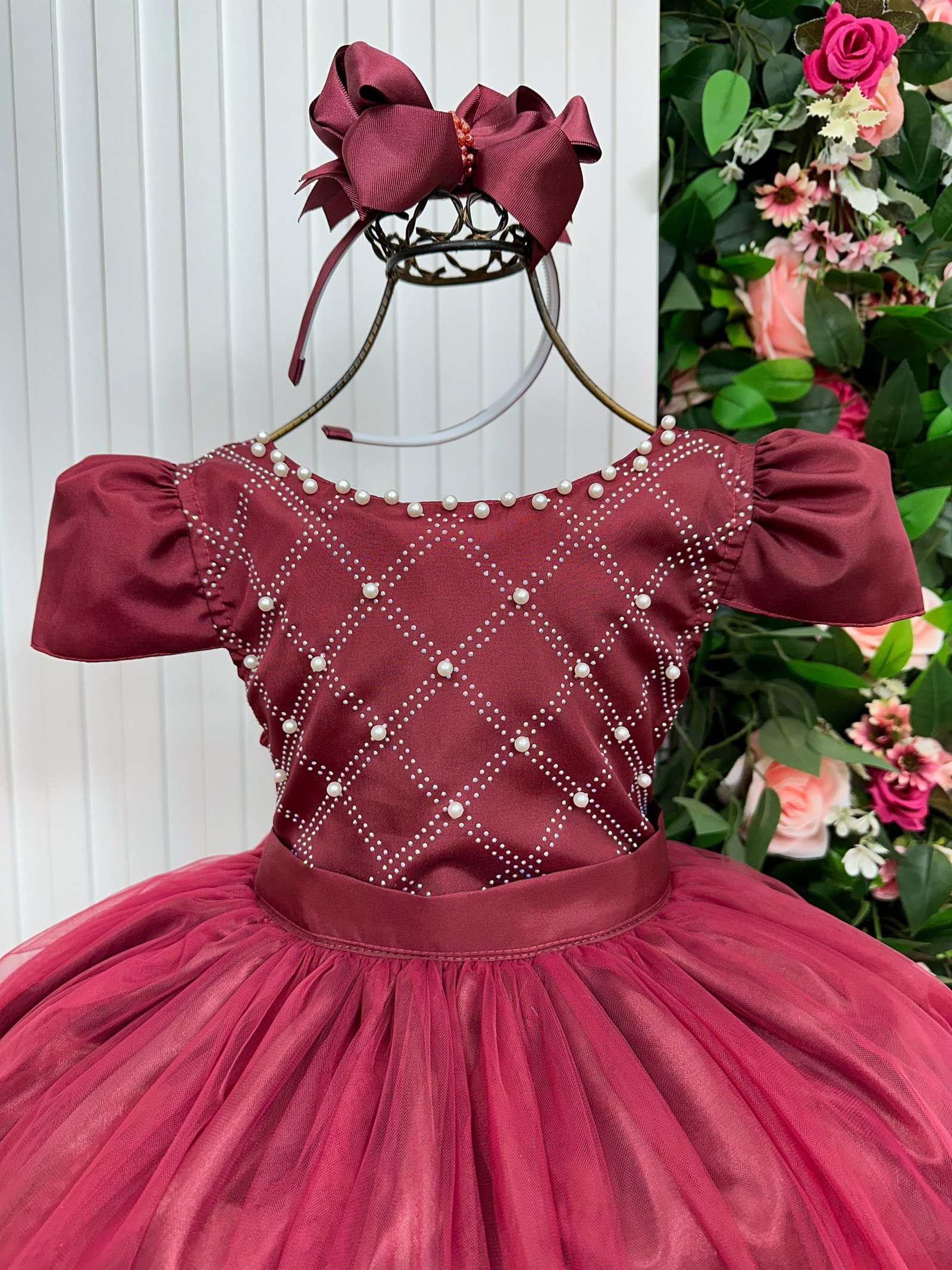 Vestido Enjoy Longo Gabriela Marsala - Imagem 2