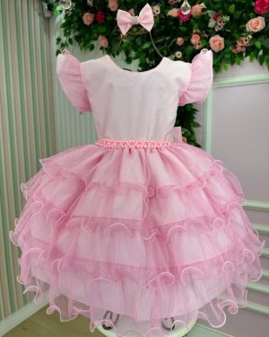 Vestido Ysa Kids Belinda Rosa Bebe