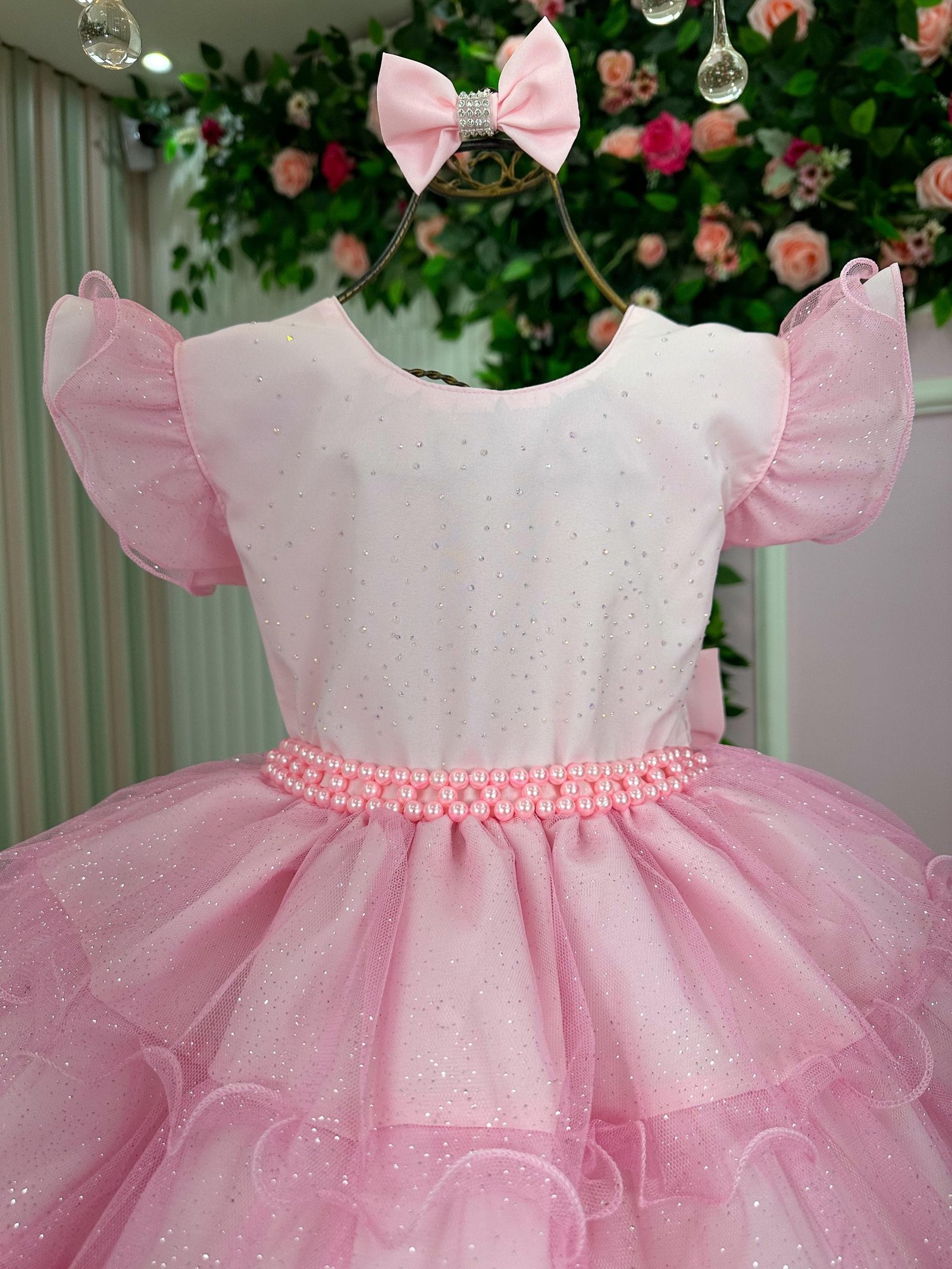 Vestido Ysa Kids Belinda Rosa Bebe - Imagem 2