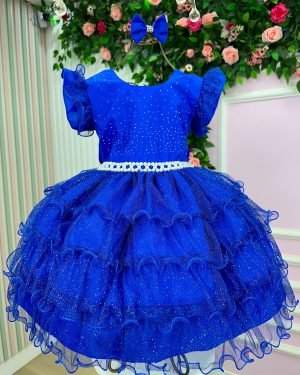 Vestido Ysa Kids Belinda Azul Royal