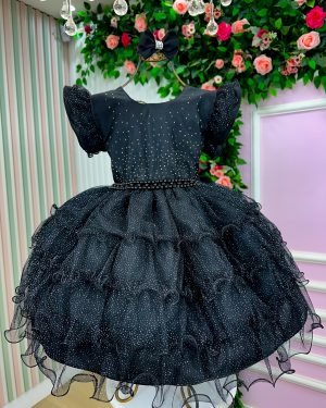 Vestido Ysa Kids Belinda Preto