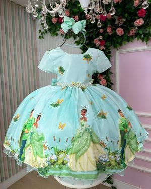 Vestido Tematicos da Gigi A Princesa e o Sapo - Tiana