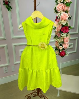 Vestido Blogueirinha Serena Verde Lima Neon