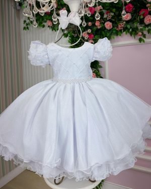 Vestido Bella Child Veronica Branco