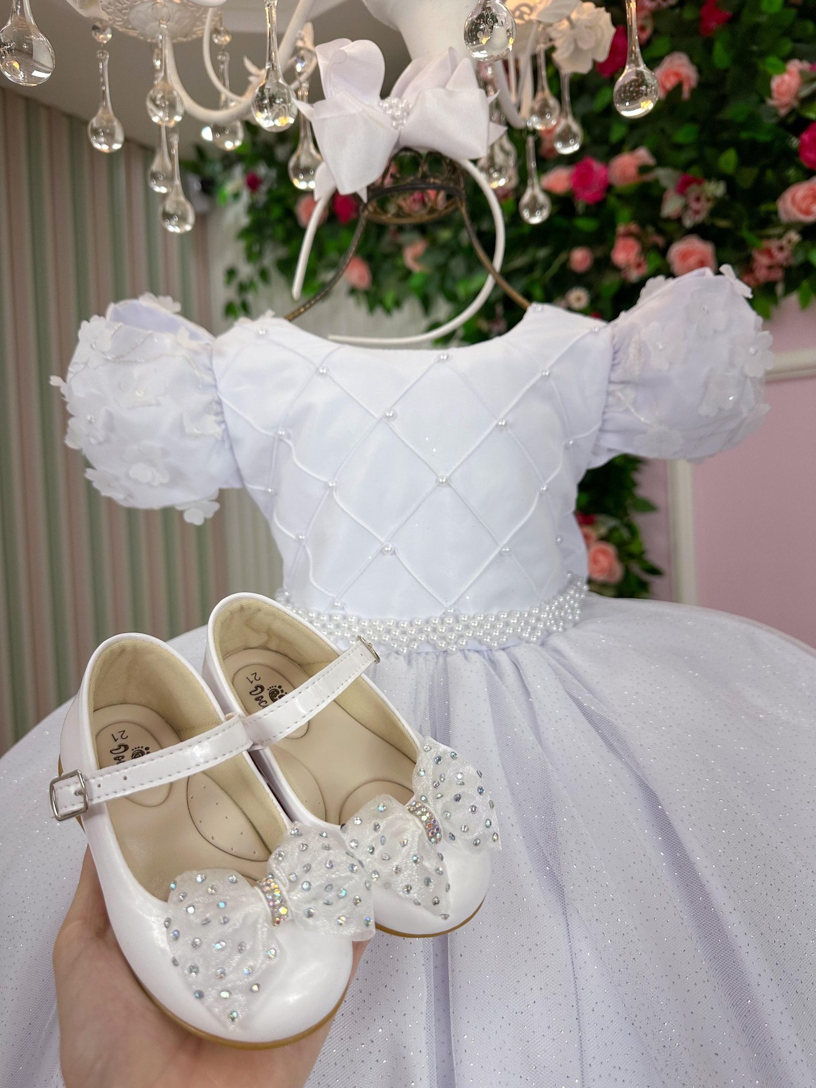 Vestido Bella Child Veronica Branco - Imagem 4