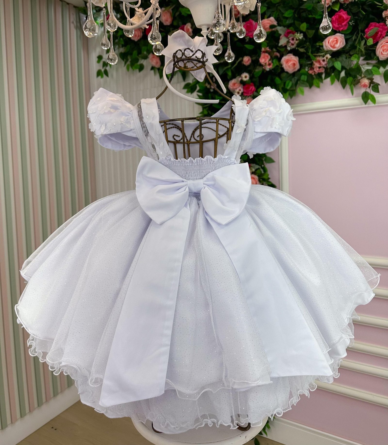 Vestido Bella Child Veronica Branco - Imagem 7