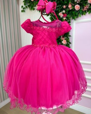 Vestido Menina Bonita Luna Pink