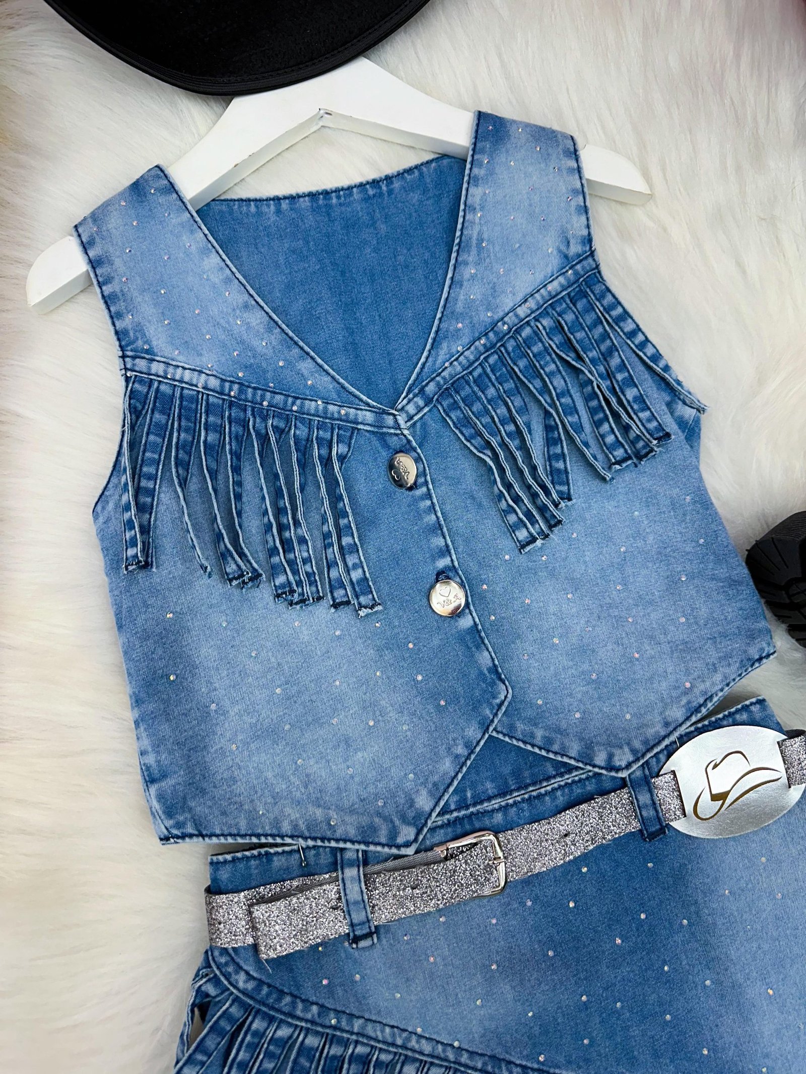 Conjunto Blogueirinha Boiadeira Maraisa Jeans - Imagem 5