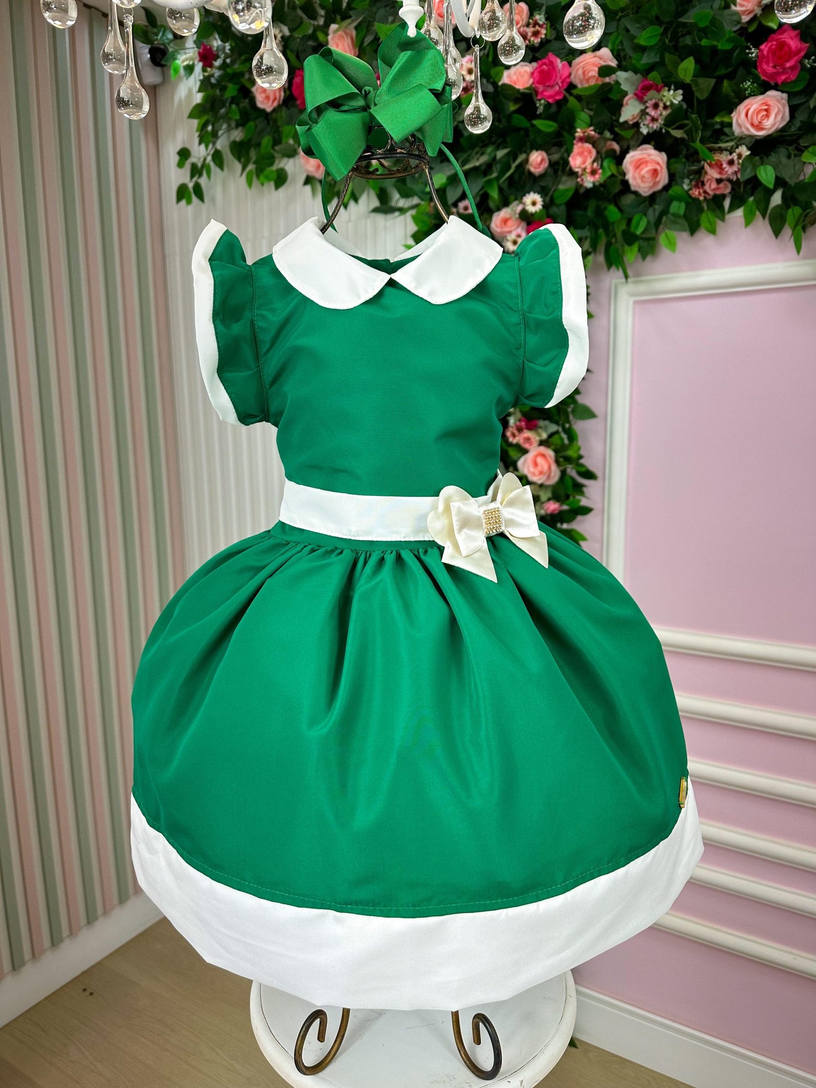 Vestido Blogueirinha Camile Verde - Natal - Imagem 4