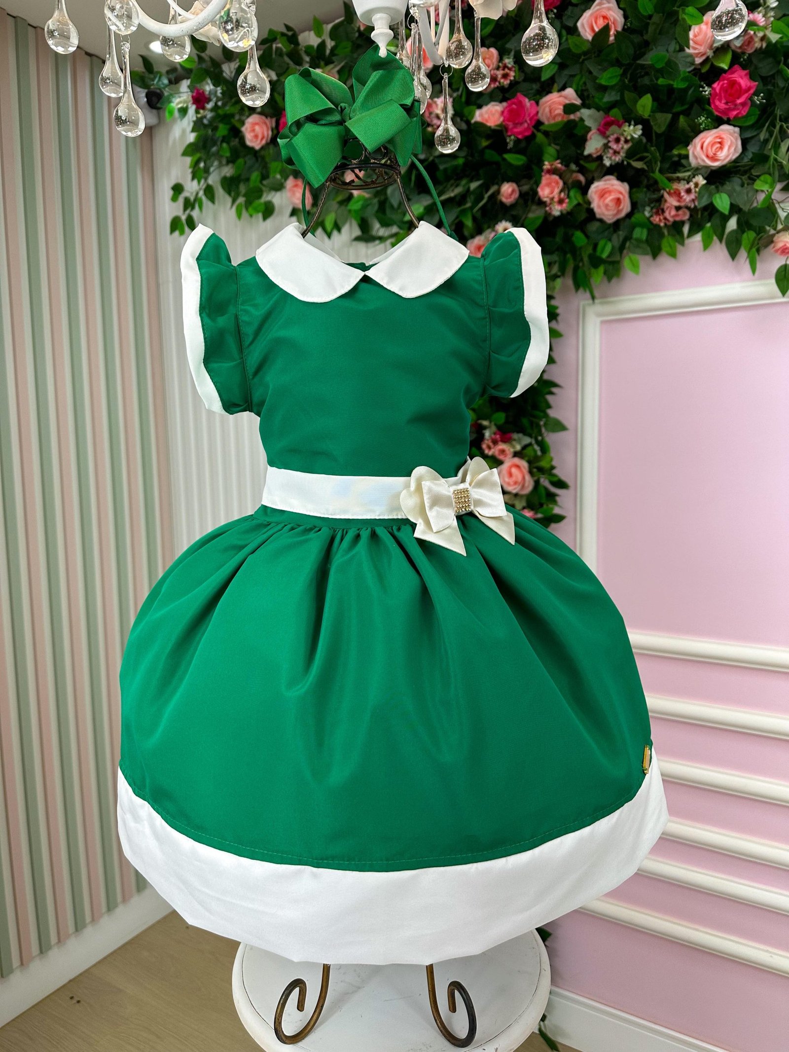 Vestido Blogueirinha Camile Verde - Natal - Imagem 5
