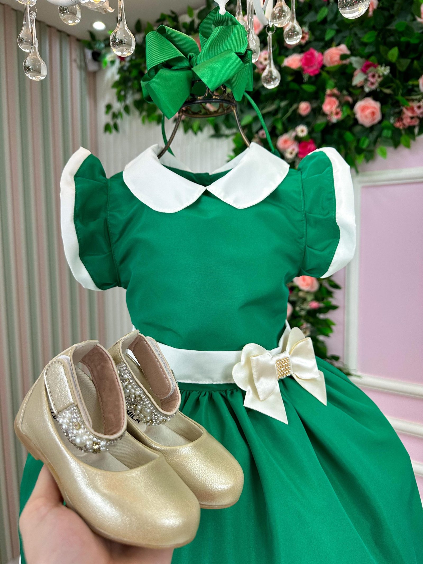 Vestido Blogueirinha Camile Verde - Natal - Imagem 8