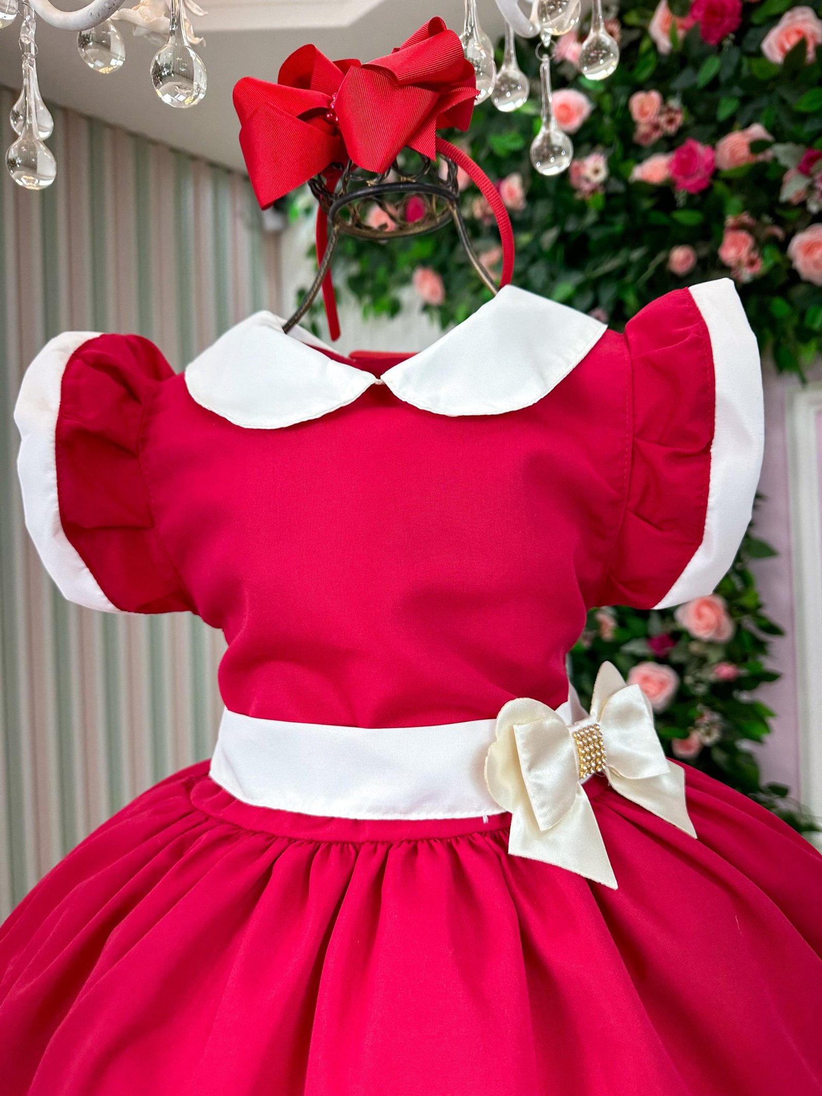 Vestido Blogueirinha Camile Vermelho - Natal - Imagem 7