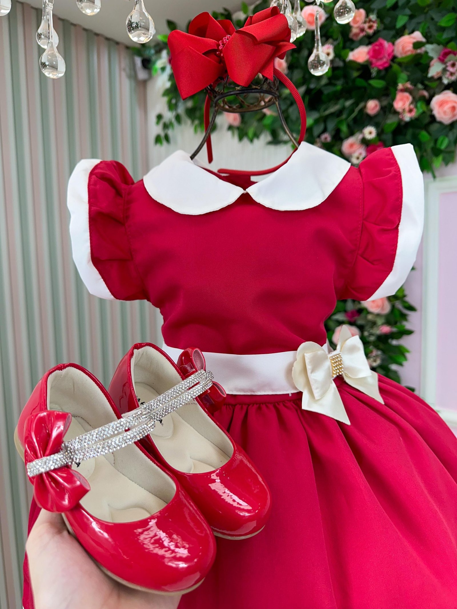 Vestido Blogueirinha Camile Vermelho - Natal - Imagem 8