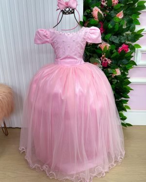 Vestido Enjoy Longo Gabriela Rosa Bebe