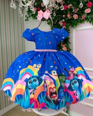 Vestido Tematicos Ysa Kids Divertidamente Azul