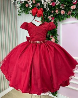 Vestido Bella Child Ada Vermelho