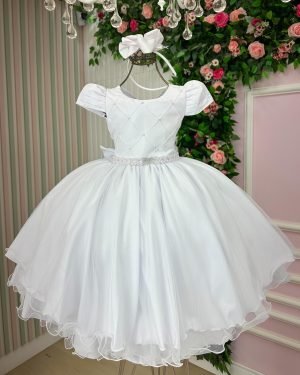 Vestido Bella Child Ada Branco