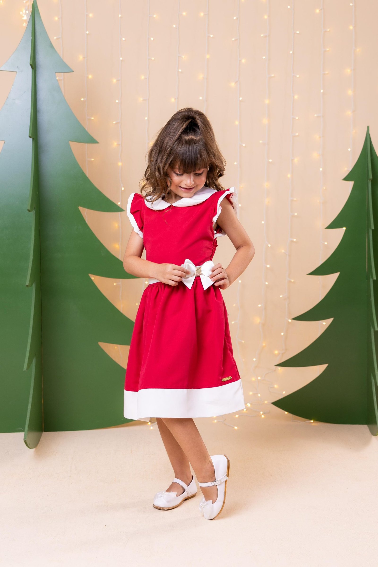 Vestido Blogueirinha Camile Vermelho - Natal - Imagem 3