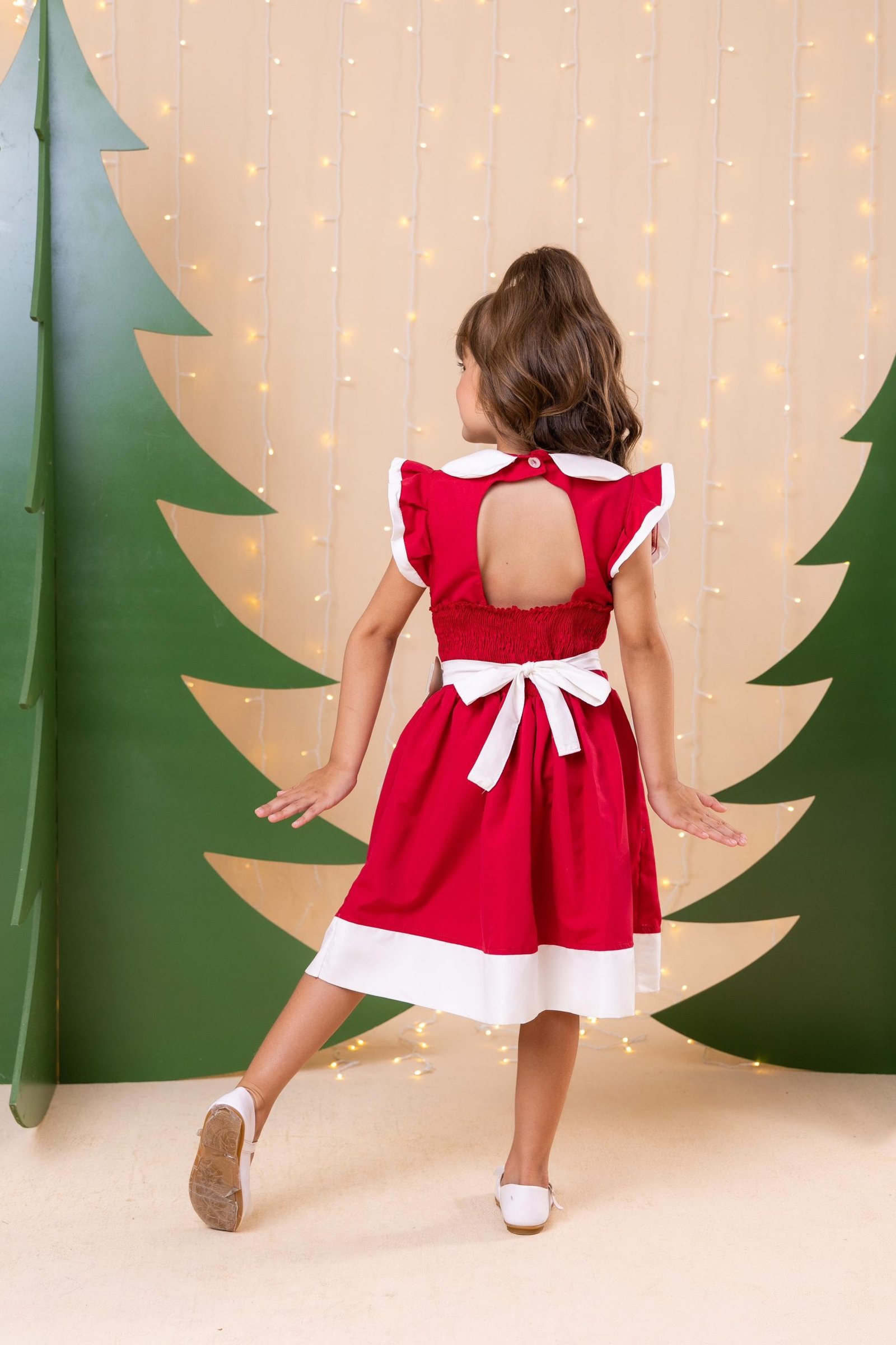 Vestido Blogueirinha Camile Vermelho - Natal - Imagem 2
