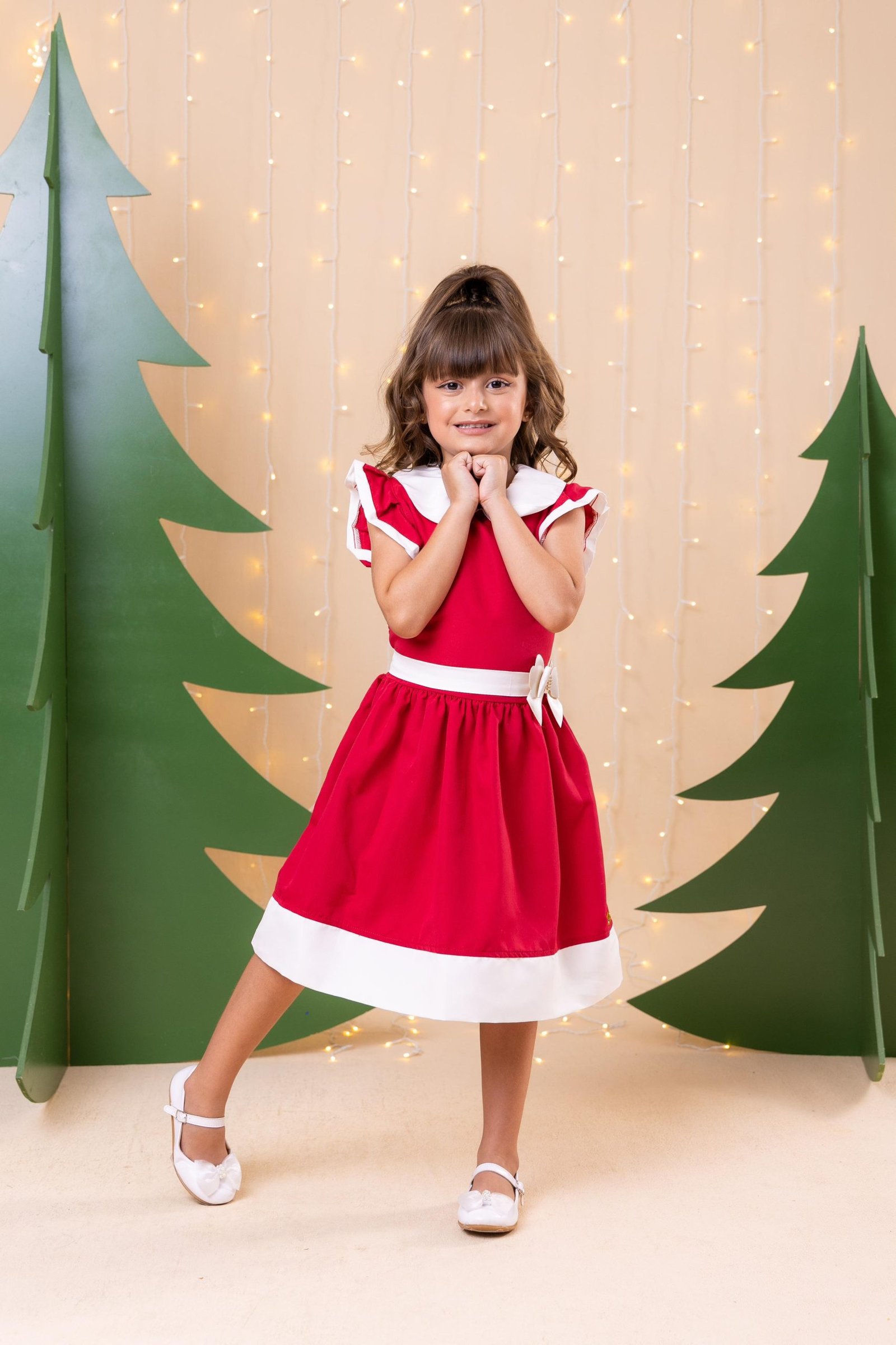 Vestido Blogueirinha Camile Vermelho - Natal