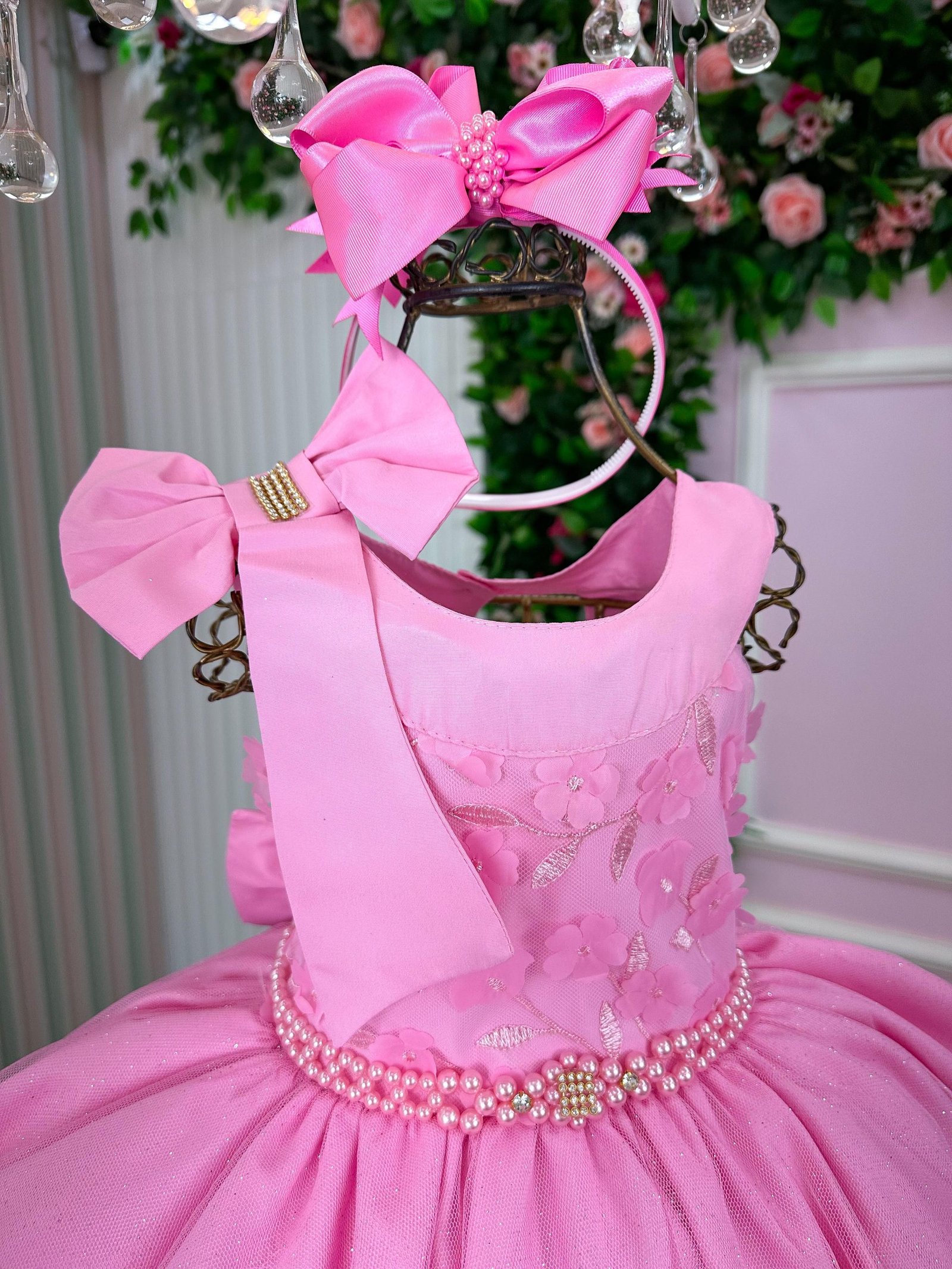 Vestido Bella Child Nicole Rosa - Imagem 2