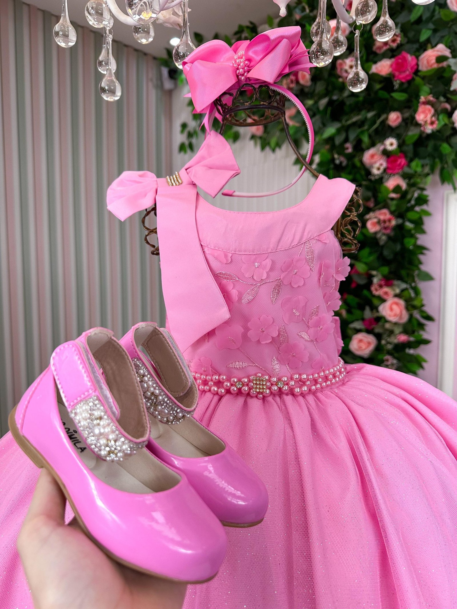 Vestido Bella Child Nicole Rosa - Imagem 4