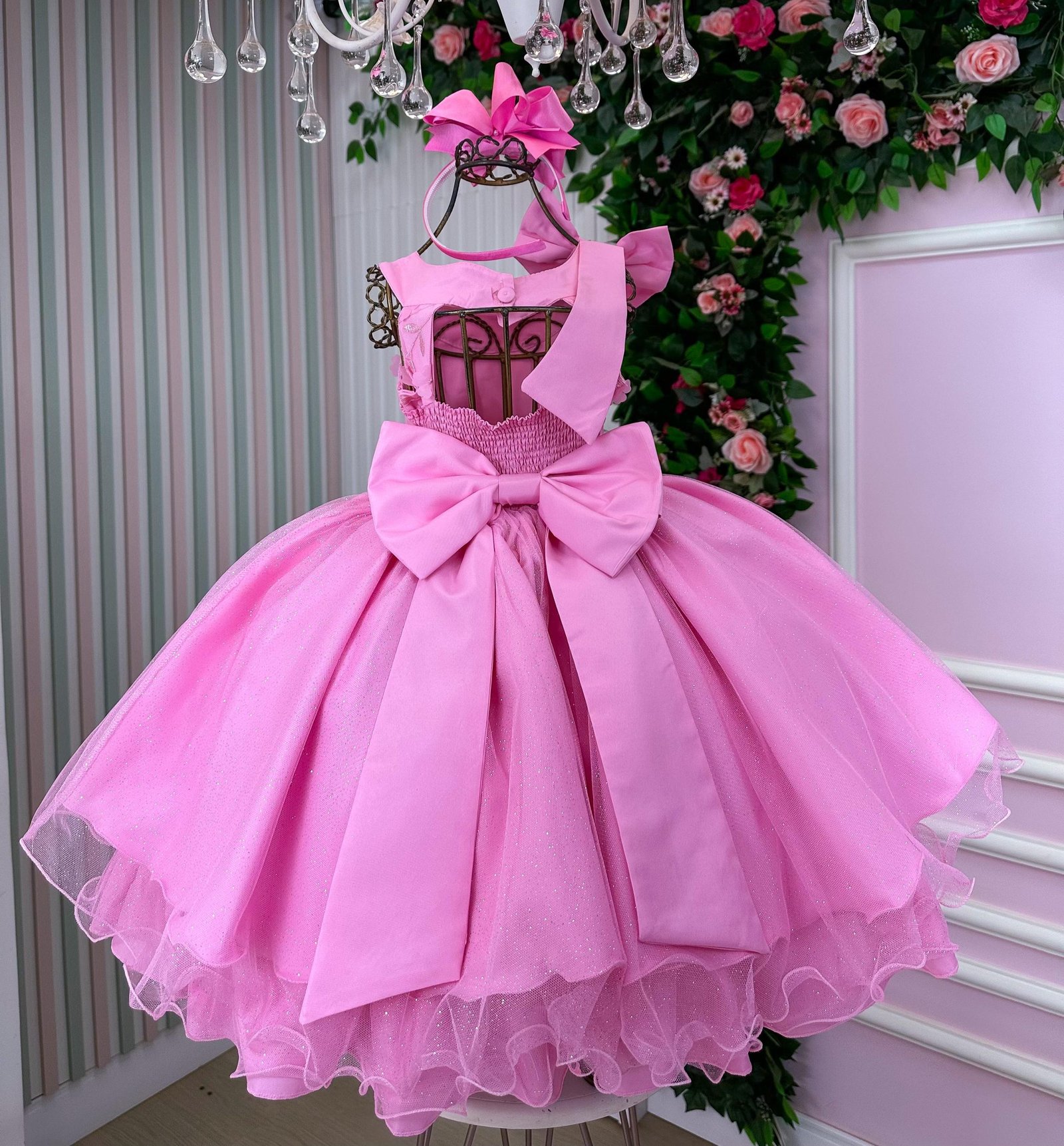 Vestido Bella Child Nicole Rosa - Imagem 5