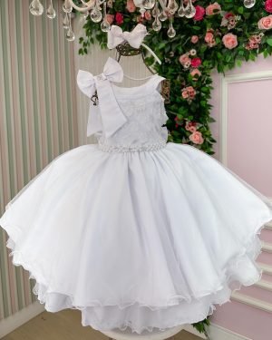 Vestido Bella Child Nicole Branco
