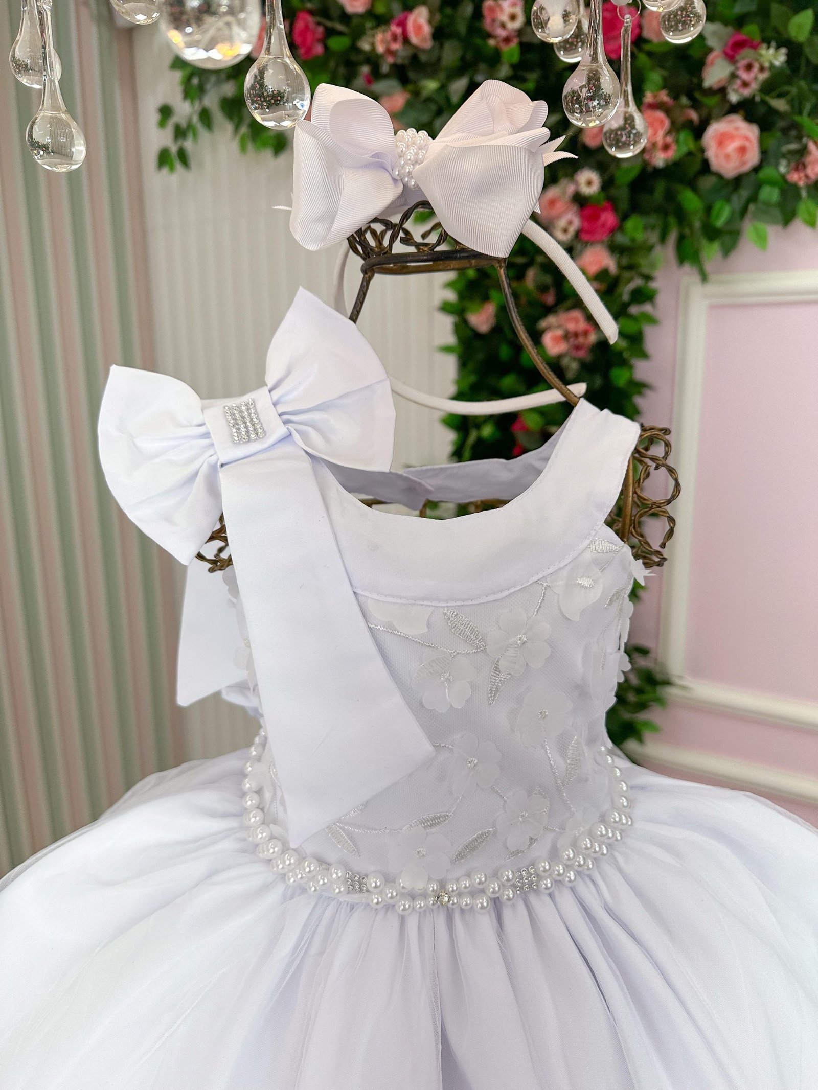 Vestido Bella Child Nicole Branco - Imagem 3