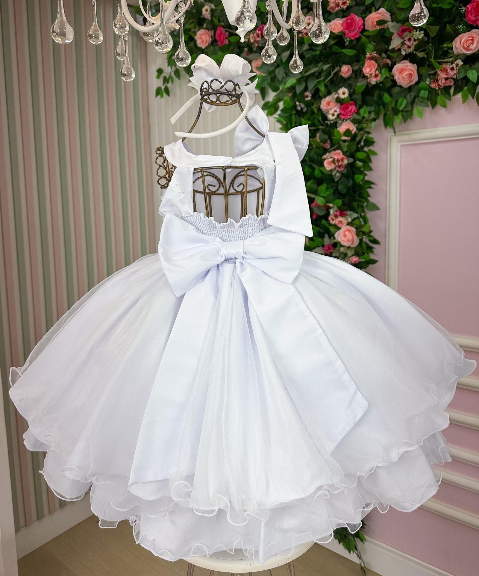 Vestido Bella Child Nicole Branco - Imagem 5