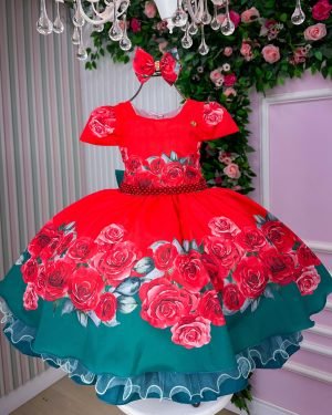 Vestido Mimadine Melina Vermelho Natal