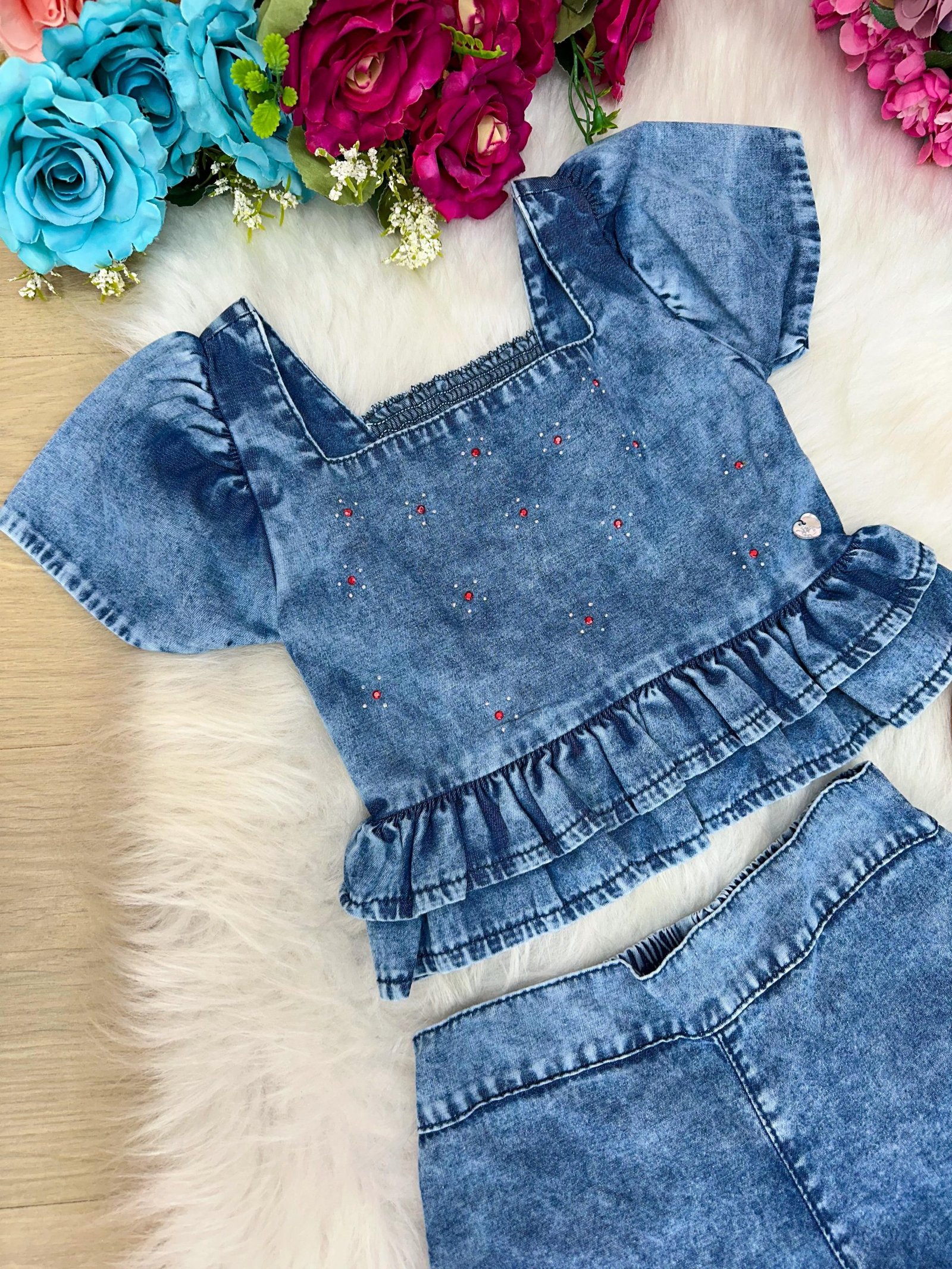 Conjunto Blogueirinha Lory Jeans - Imagem 2