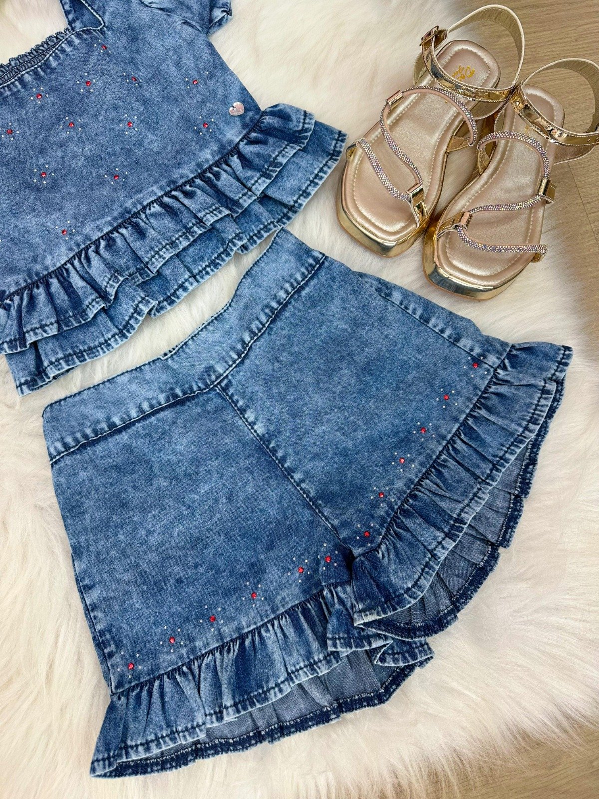 Conjunto Blogueirinha Lory Jeans - Imagem 3